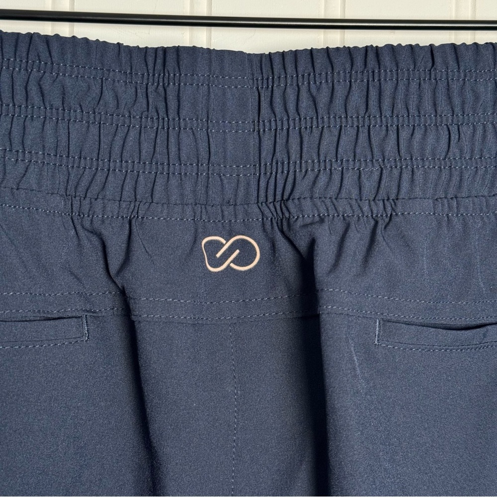 CALIA Journey Cropped Wide Leg High Rise Athletic Pants Blue Women’s Size Medium - Picture 7 of 12